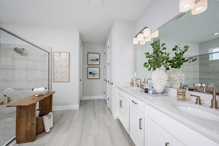Representative furnished interior of a home built from the Torres by Taylor Morrison in Headwaters at Lofton Creek, Yulee (Image 27).