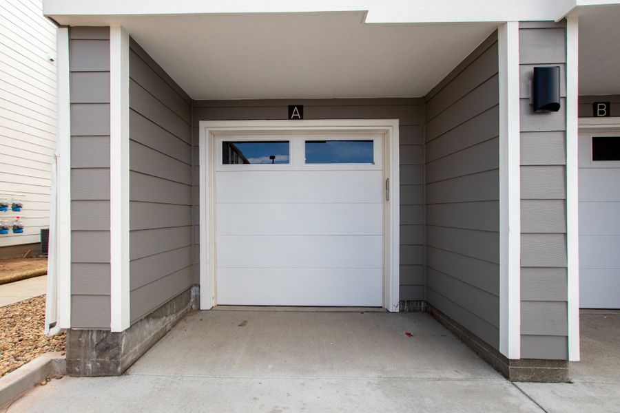 Exterior details and patio area of a home in Gateway Commons, Denver (Image 17). Exterior details and patio area of a home in Gateway Commons, Denver (Image 17).
