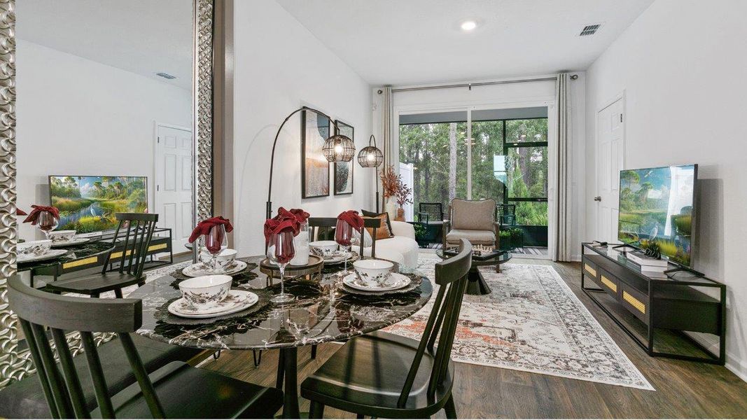 Representative furnished interior of a home built from the Osmond by D.R. Horton in Cordera Townhomes Express, St. Augustine (Image 8). Representative furnished interior of a home built from the Osmond by D.R. Horton in Cordera Townhomes Express, St. Augustine (Image 8).