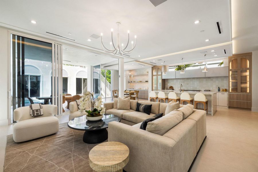 Furnished interior view inside a new home in , Delray Beach (Image 17).