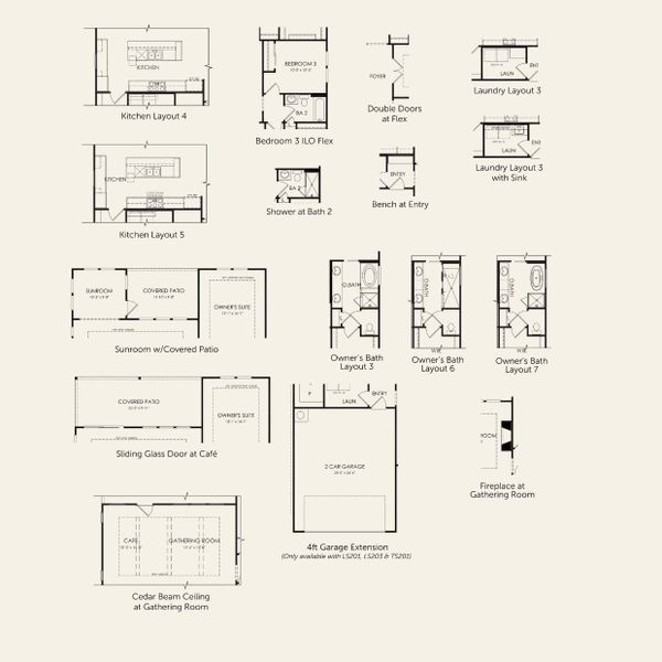 2D floor plan layout for the Palmary by Del Webb in Del Webb Austin at Lost Pines, Bastrop, TX (Image 3). 2D floor plan layout for the Palmary by Del Webb in Del Webb Austin at Lost Pines, Bastrop, TX (Image 3).