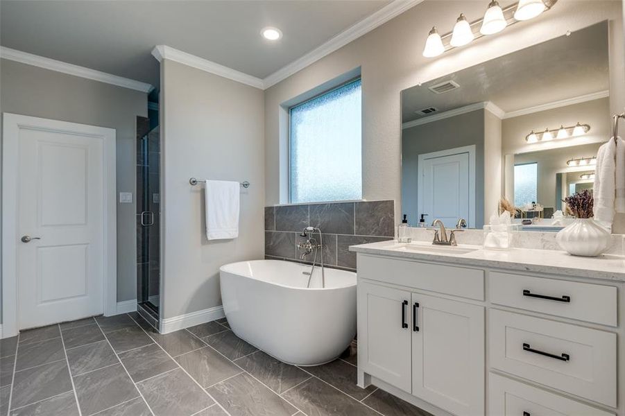 Furnished interior view inside a new home in Lynx Hollow Estates, Forney (Image 4).