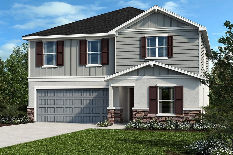 Exterior F with optional stone