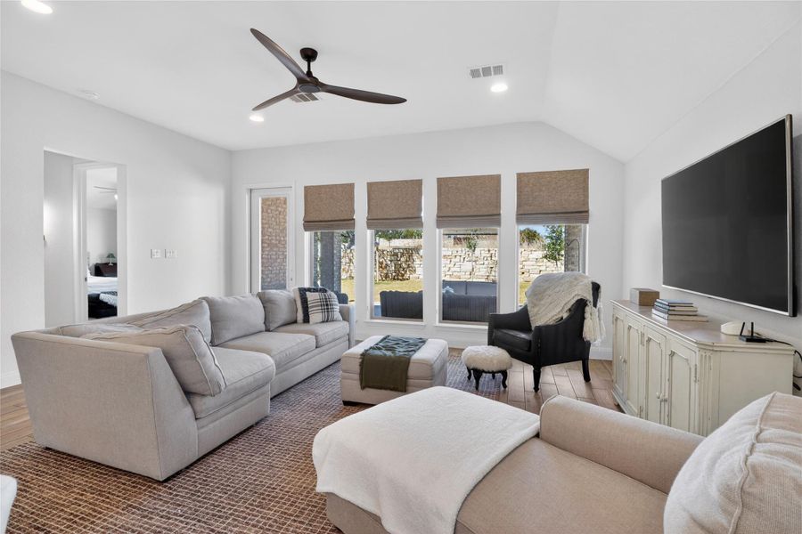 Furnished interior view inside a new home in Wolf Ranch, Georgetown (Image 14).