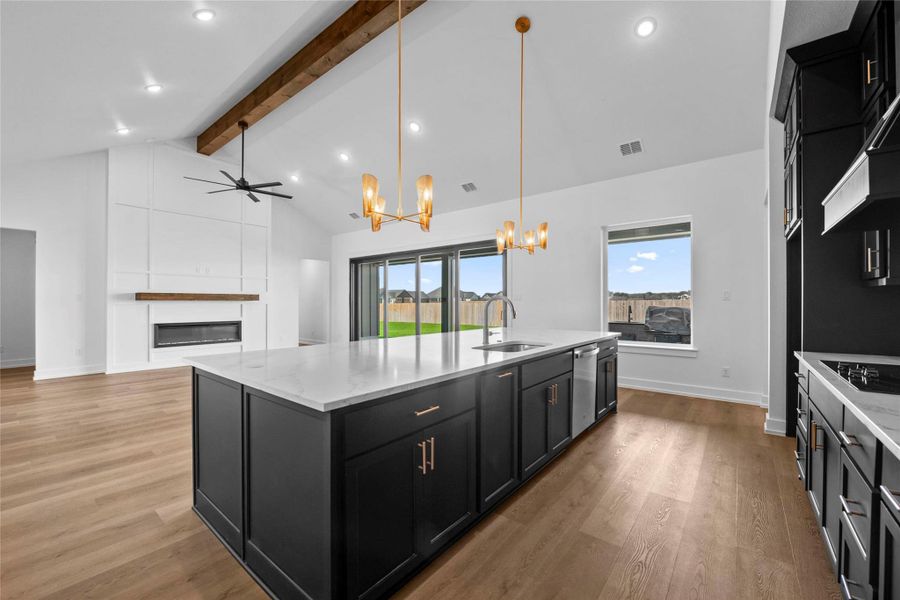 Furnished interior view inside a new home in King Oaks, Salado (Image 8).