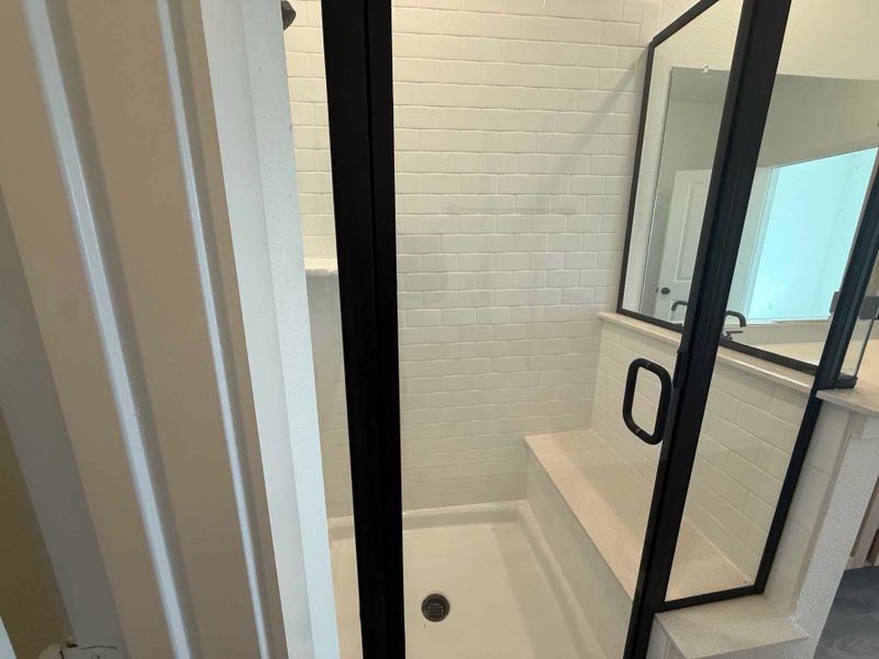 Primary Bathroom Construction Progress featuring the Foundry Collection