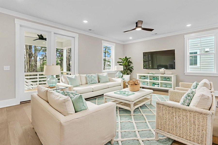 Furnished interior view inside a new home in , Charleston (Image 13).