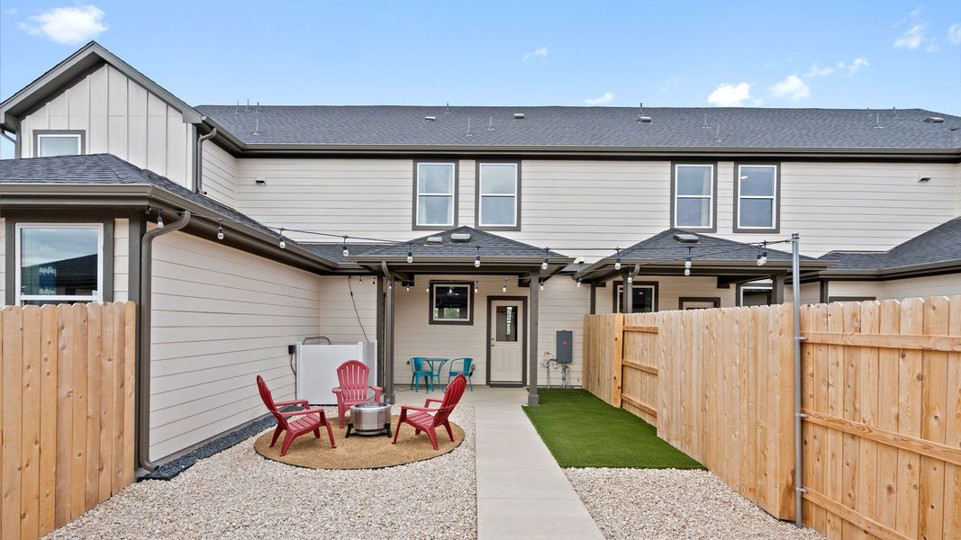 Exterior details and patio area of a home in Avery Centre, Round Rock (Image 26).