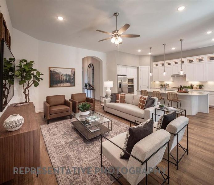 Furnished interior view inside a new home in Wildflower Ranch, Dish (Image 10).
