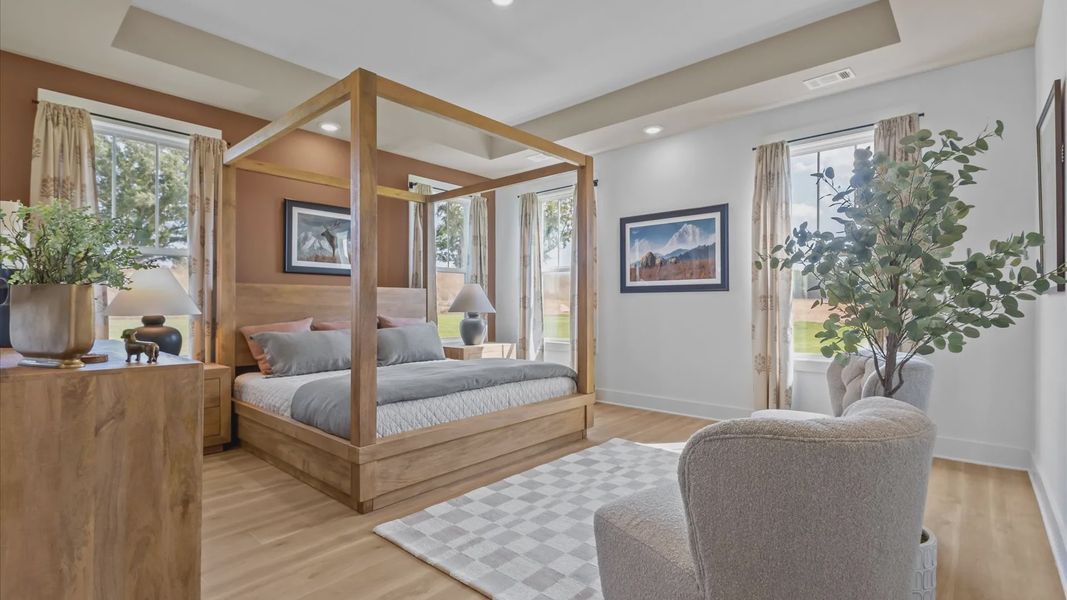 Representative furnished interior of a home built from the Kendrick by DRB Homes in Kayfield at Midway, Anderson (Image 14).