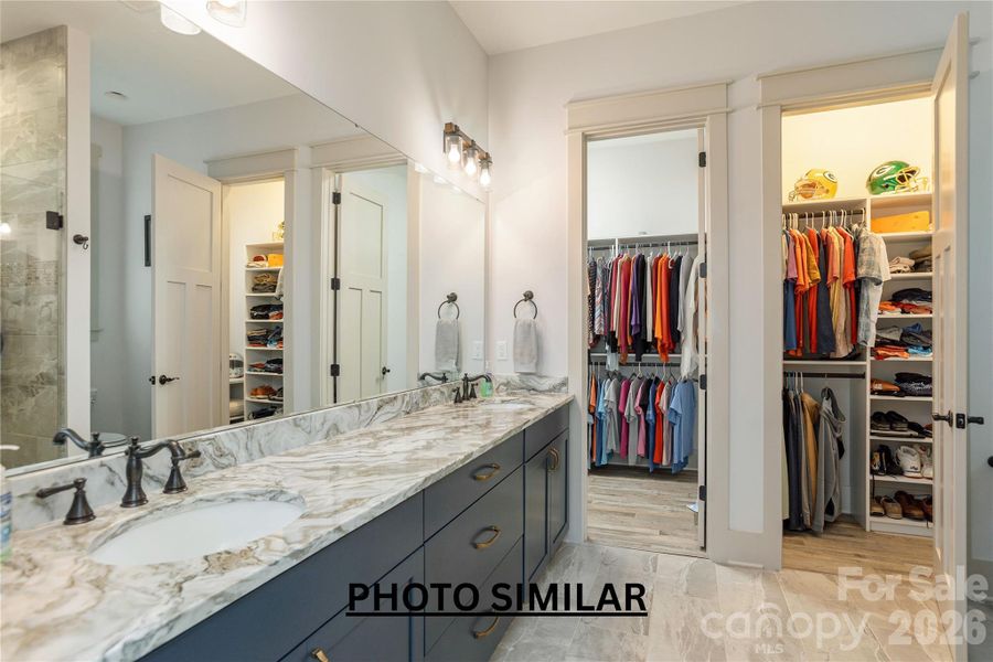 Furnished interior view inside a new home in , Hendersonville (Image 26).
