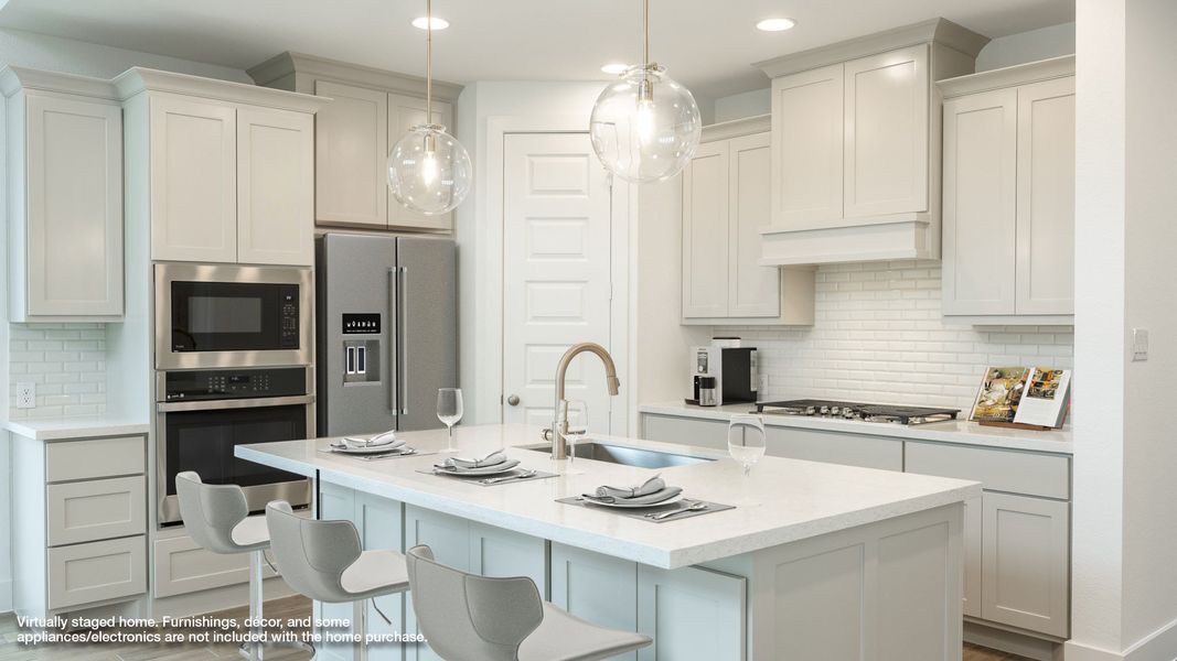 Representative furnished interior of a home built from the 2722H by Perry Homes in Santa Rita Ranch Tierra Rosa, Liberty Hill (Image 3).