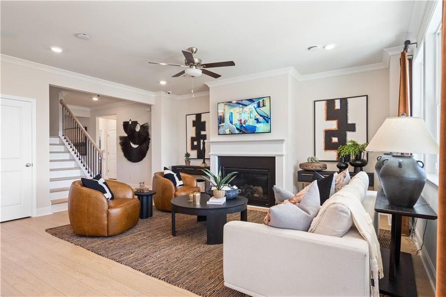 Furnished interior view inside a new home in Bailey Fence, Dacula (Image 52). Furnished interior view inside a new home in Bailey Fence, Dacula (Image 52).