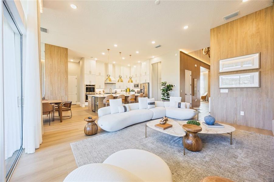 Furnished interior view inside a new home in Avalon Ridge, Winter Garden (Image 23).