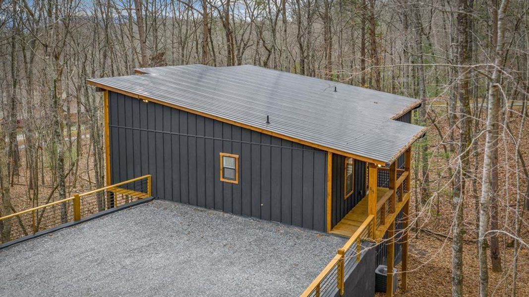 Exterior details and patio area of a home in , Morganton (Image 32).
