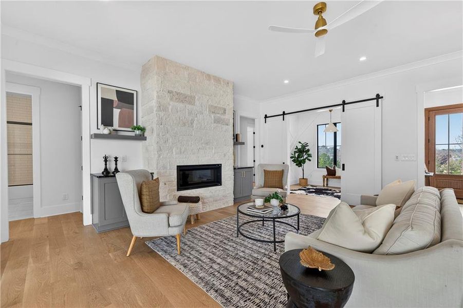 Furnished interior view inside a new home in , White Plains (Image 52).