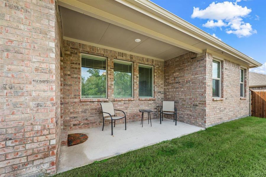 Exterior details and patio area of a home in Hurricane Creek: Classic 60s, Anna (Image 2). Exterior details and patio area of a home in Hurricane Creek: Classic 60s, Anna (Image 2).