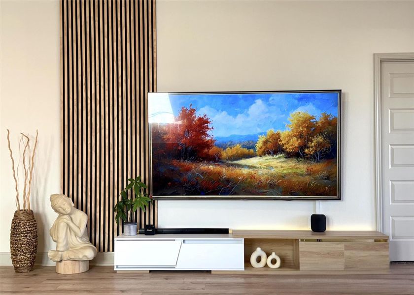 Detailed view of wood finished floors