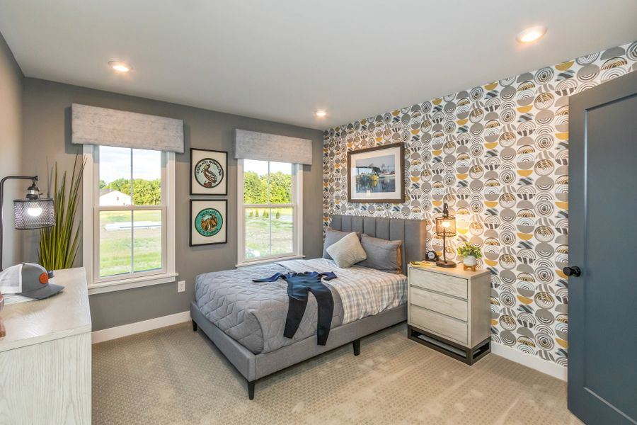 Representative furnished interior of a home built from the Wyatt by Fischer Homes in Twin Lakes, Hoschton (Image 67).
