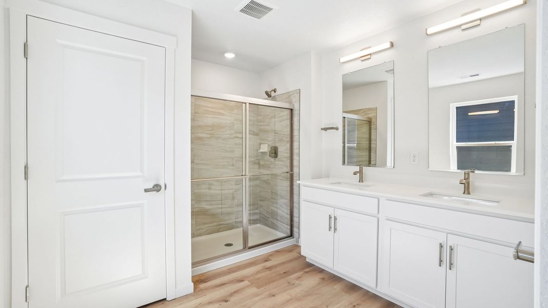 Furnished interior view inside a new home in Trails at Crowfoot, Parker (Image 8).