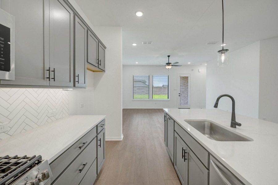 Furnished interior view inside a new home in Austin Point - Terrace Collection, Richmond (Image 8). Furnished interior view inside a new home in Austin Point - Terrace Collection, Richmond (Image 8).