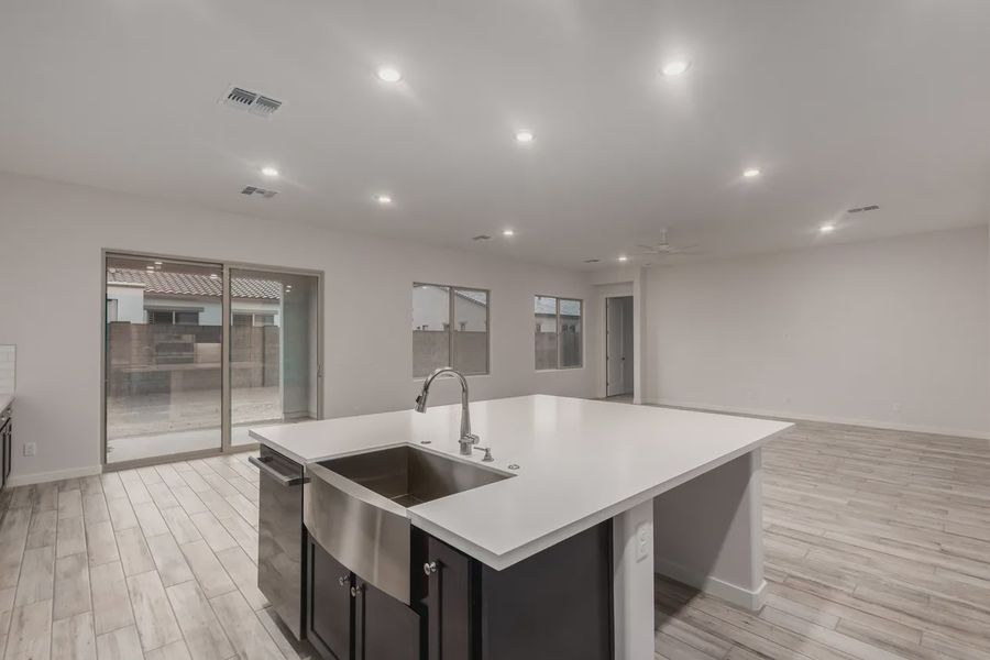 Furnished interior view inside a new home in Valencia at Granite Vista, Waddell (Image 8).