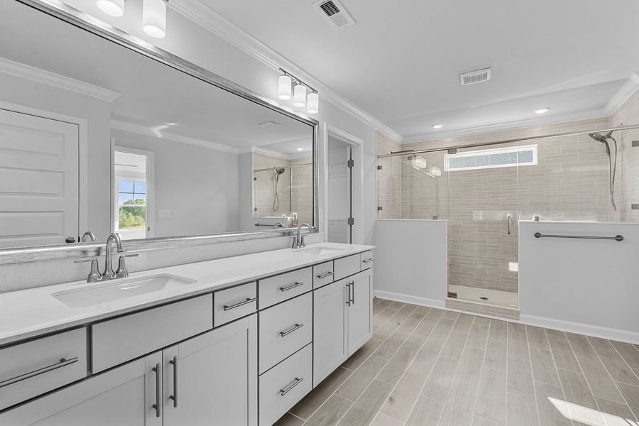 Furnished interior view inside a new home in Fieldstone, Lexington (Image 21). Furnished interior view inside a new home in Fieldstone, Lexington (Image 21).