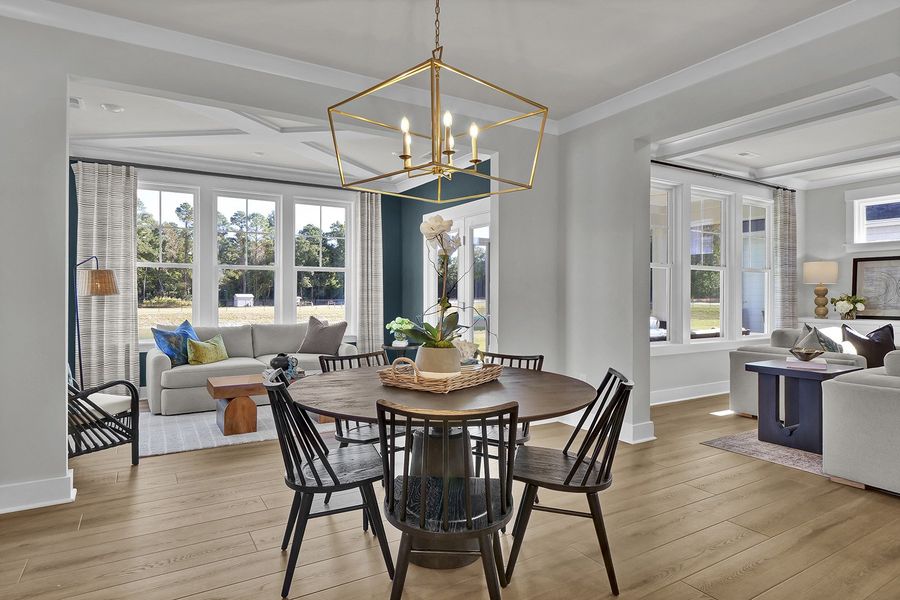 Representative furnished interior of a home built from the Webster II - Vanguard Collection by Mungo Homes in Sweetbrier, Durham (Image 7).