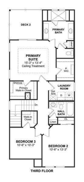 2D floor plan layout for the Rivercrest II by K. Hovnanian® Homes in Piccolina, Houston, TX (Image 6). 2D floor plan layout for the Rivercrest II by K. Hovnanian® Homes in Piccolina, Houston, TX (Image 6).