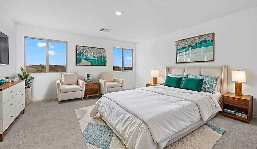 Furnished interior view inside a new home in The Oasis at Rocking K, Vail (Image 14).