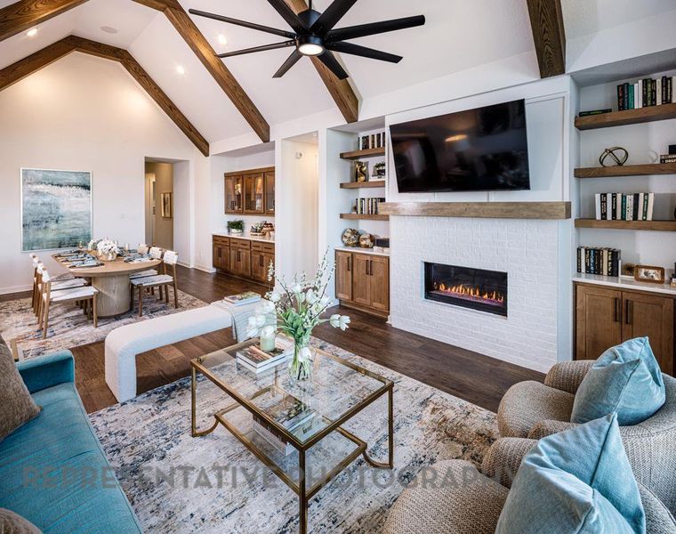 Furnished interior view inside a new home in Easton Park, Austin (Image 9).