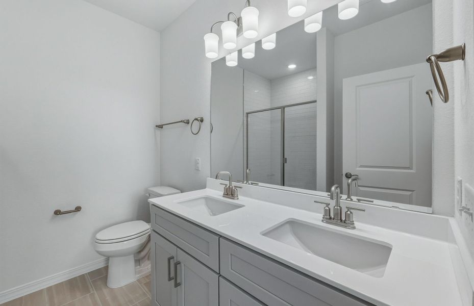 Furnished interior view inside a new home in Crosswinds, Kyle (Image 6).