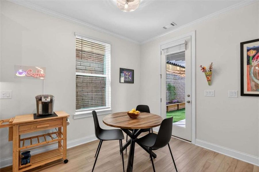 Furnished interior view inside a new home in The Village at Towne Lake, Woodstock (Image 7).