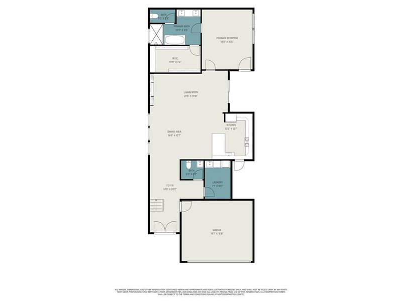 2D floor plan layout of this home in , Dallas, TX (Image 5).