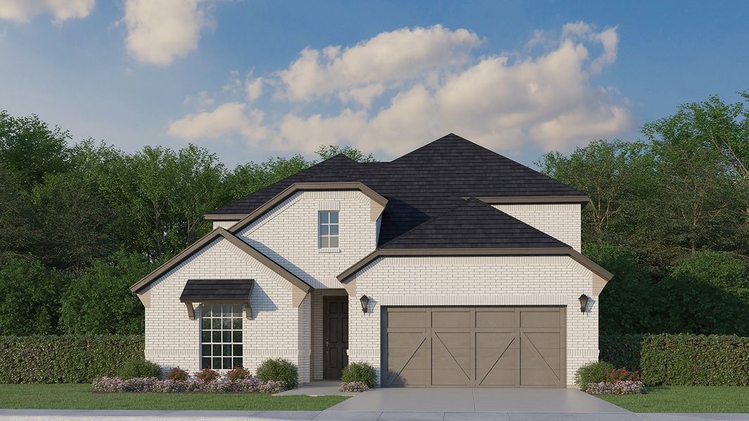 Plan 1531 Elevation B by American Legend Homes