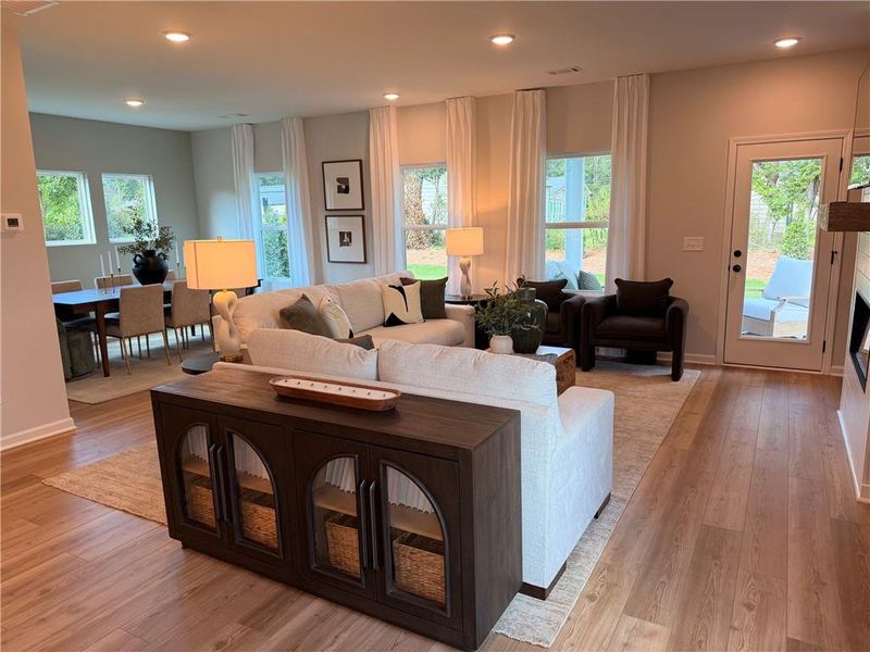 Furnished interior view inside a new home in Greene Farm, Cartersville (Image 10).