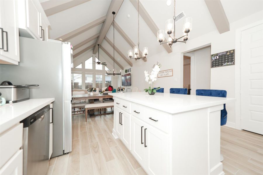 Furnished interior view inside a new home in Elyson, Katy (Image 7).