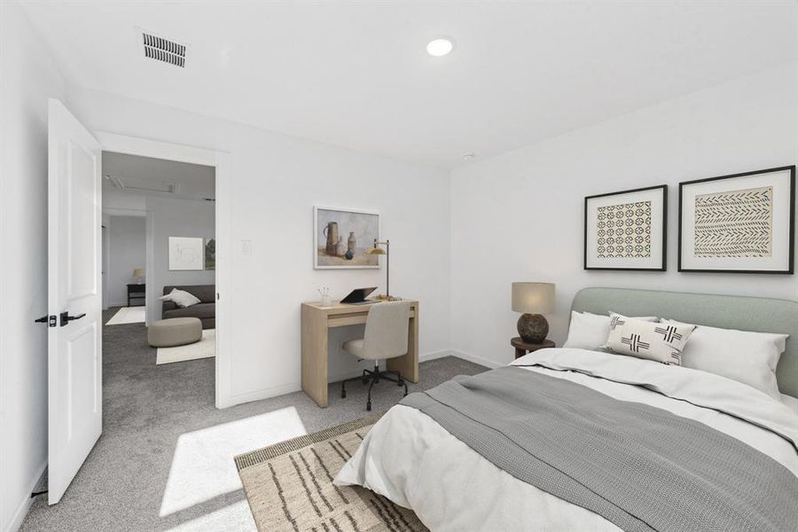 Furnished interior view inside a new home in Caldwell Lakes, Dallas (Image 9). Furnished interior view inside a new home in Caldwell Lakes, Dallas (Image 9).