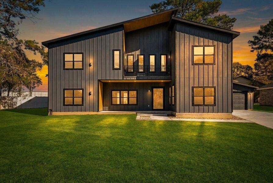 Front exterior of a new home in , Willis, TX, highlighting curb appeal (Image 26).