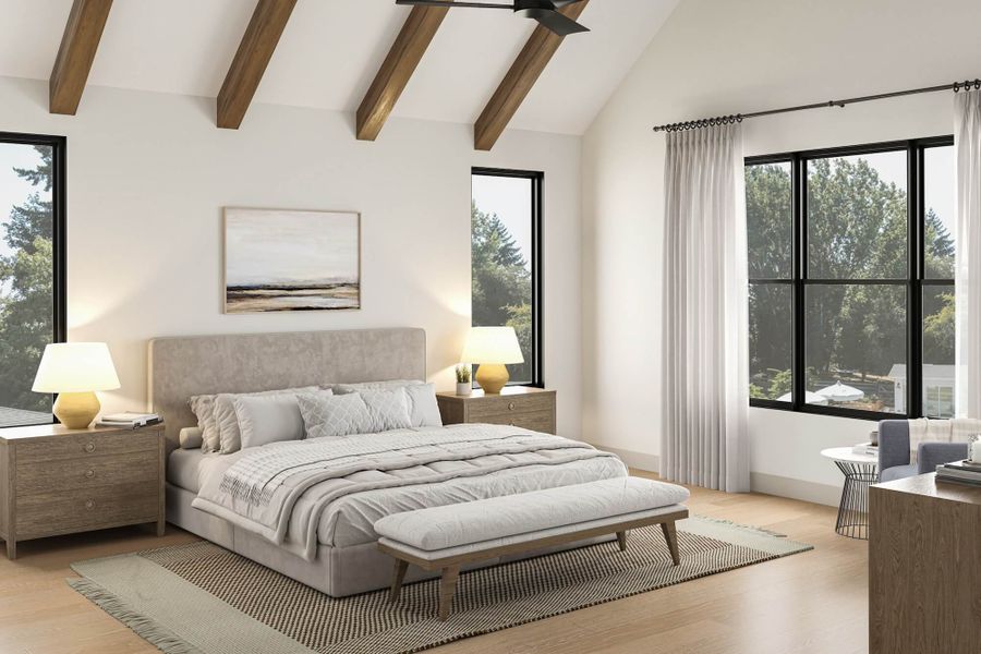 Furnished interior view inside a new home in , Houston (Image 5).