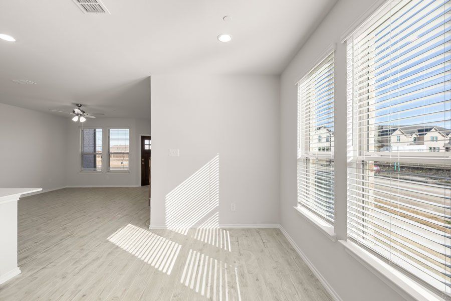 Representative exterior photo of a completed home built from the Conroe by Impression Homes in Creekshaw, Royse City, TX (Image 14). Representative exterior photo of a completed home built from the Conroe by Impression Homes in Creekshaw, Royse City, TX (Image 14).