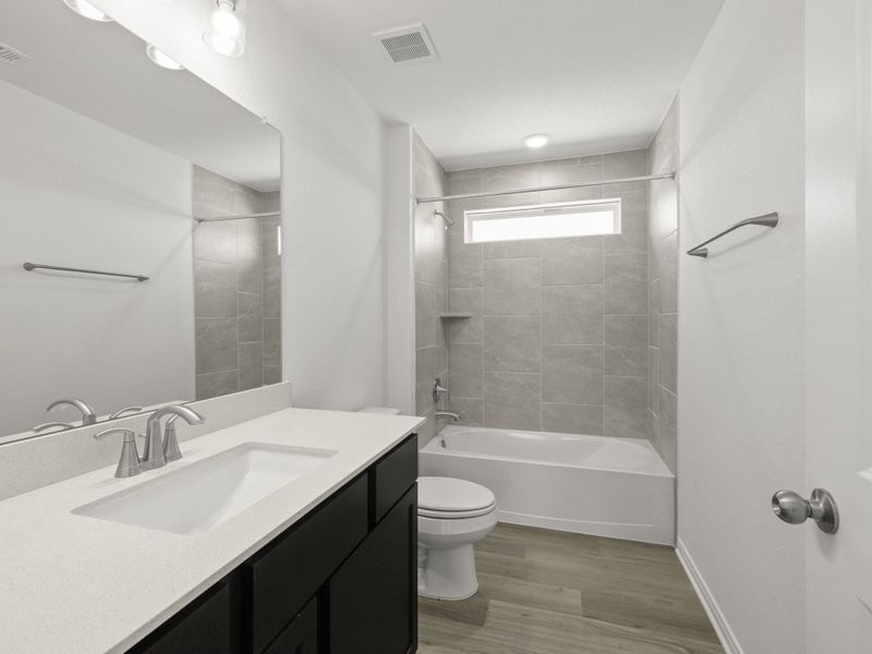 Furnished interior view inside a new home in Cool Water at Sonterra, Jarrell (Image 9).