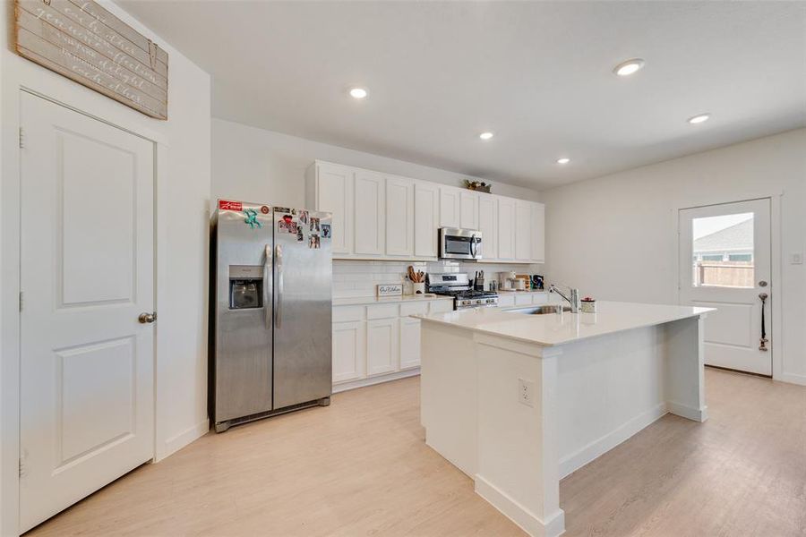 Spacious Kitchen Island