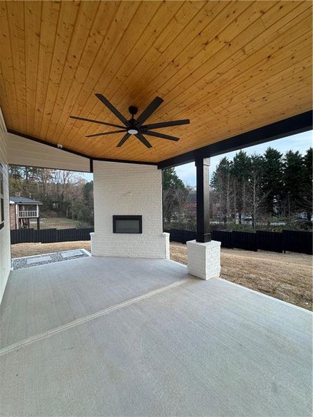 Exterior details and patio area of a home in , Lithonia (Image 25).