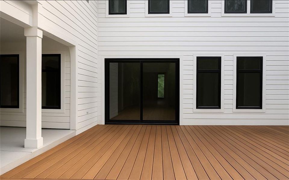 Exterior details and patio area of a home in , Atlanta (Image 9). Exterior details and patio area of a home in , Atlanta (Image 9).