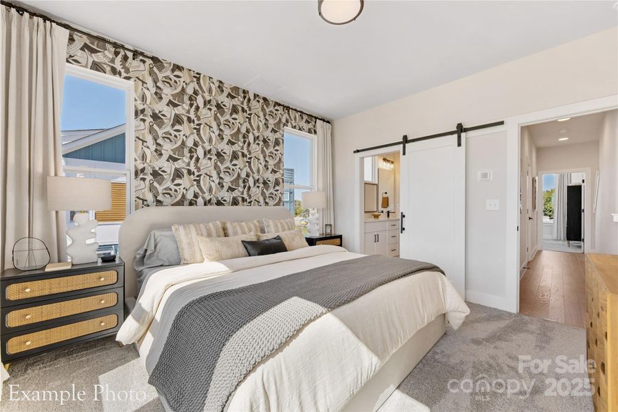 Furnished interior view inside a new home in , Charlotte (Image 13).