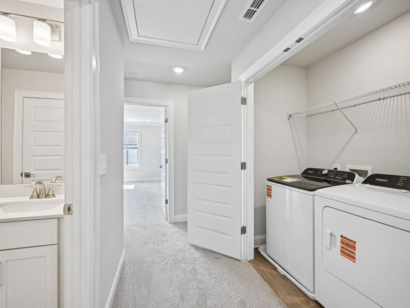 Furnished interior view inside a new home in Hemingway - Highland Series, Cumming (Image 11).