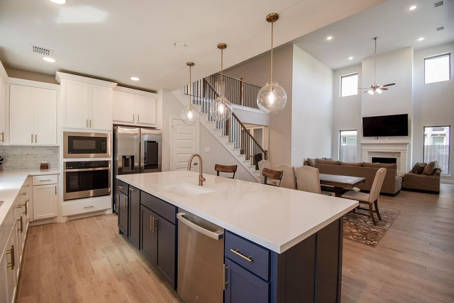 Furnished interior view inside a new home in Marvida, Cypress (Image 13).
