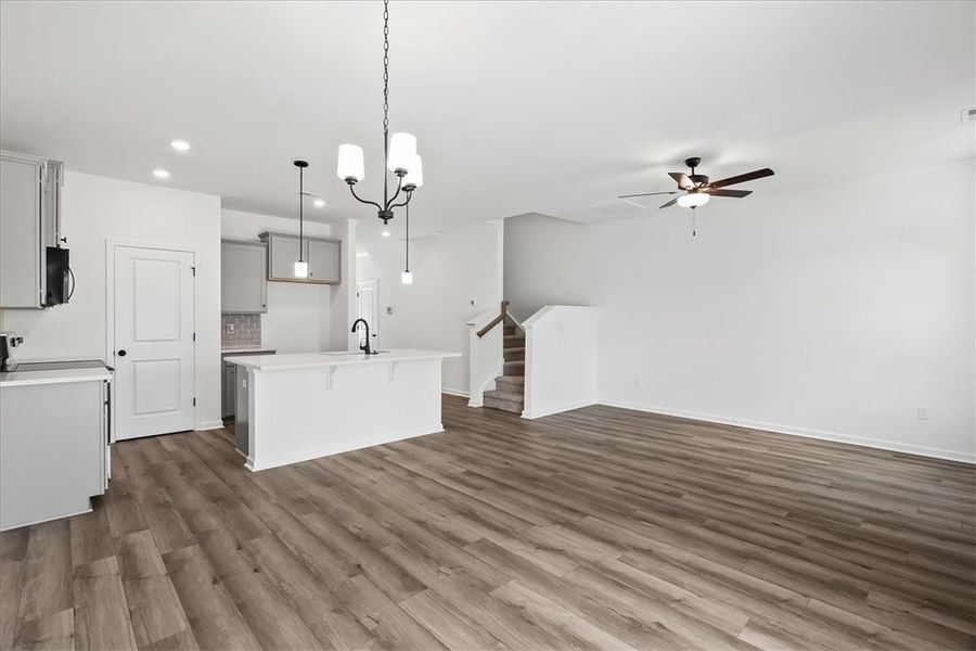 Spacious, unfurnished interior of a new home in Meece Townhomes, Easley (Image 13). Spacious, unfurnished interior of a new home in Meece Townhomes, Easley (Image 13).