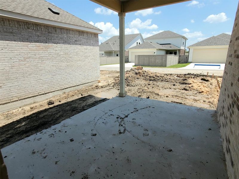 View of patio with a residential view